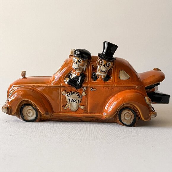 Creepy Cute Halloween Candle Holder Yankee Candle Boney Bunch Dead End Taxi 2014 - Picture 1 of 11